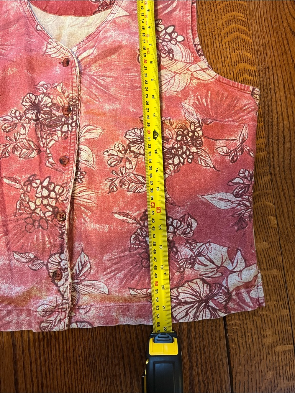 Columbia Linen Blend Floral Tank Top Women’s Large Pink Tropical Sleeveless - Picture 8 of 9